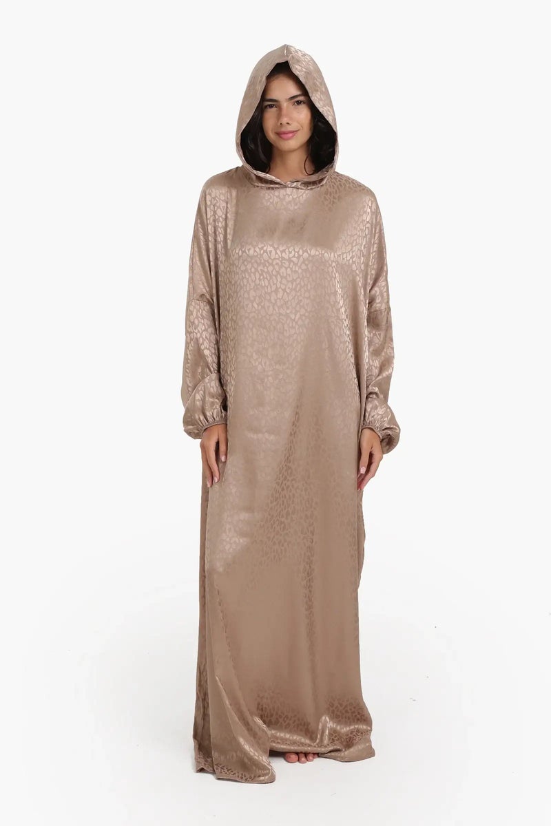 Carina Satin Self Pattern Prayer Isdal - Image 1