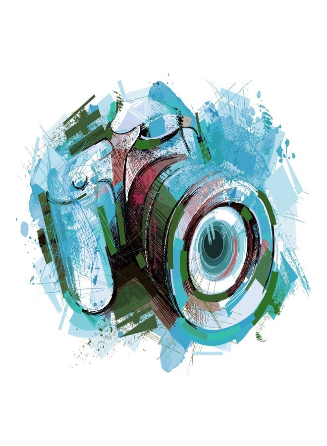 Sticker Yard Colorful Camera Vinyl Wall Sticker for Living Room/Bedroom/Office and All Decorative Wall Stickers 58X45 CM - Image 2
