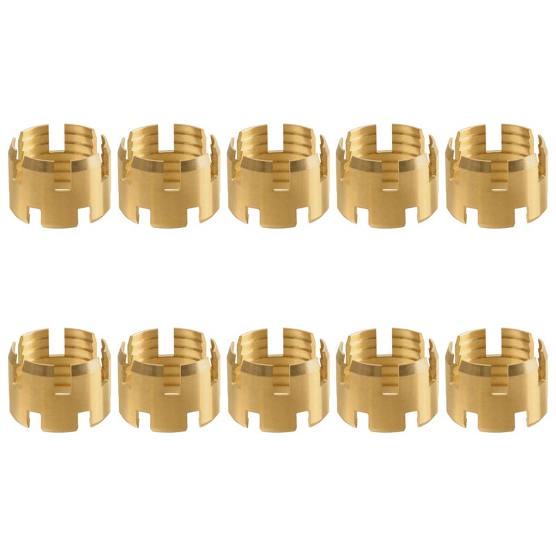 Dazakoot Brass DOT Air Brake Hose End Fitting Sleeve Tube Dazakoot Sleeve Tube for Hose End Connector 38 Air Brake Hose End Fitting Repair Tube Pack of 10 - Image 3
