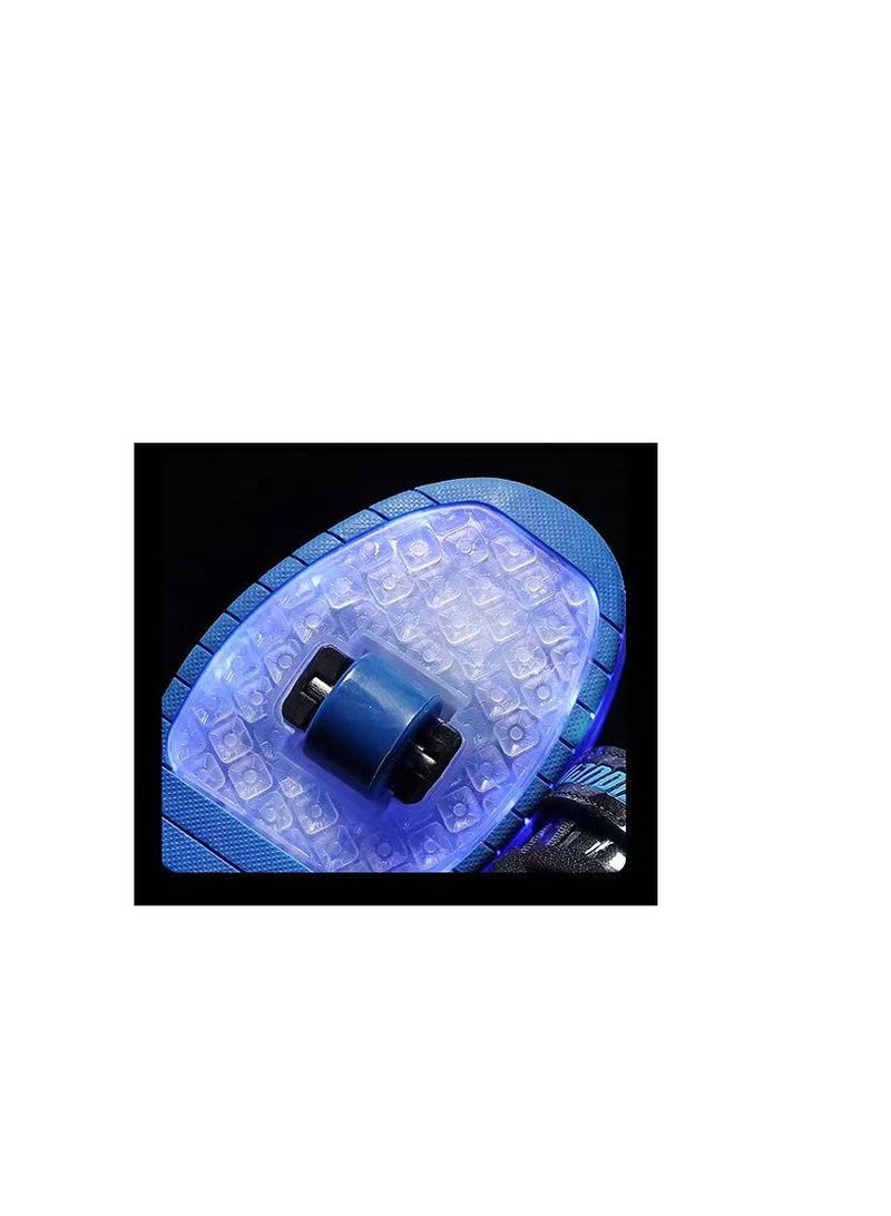 إسكدنيا Breathability Roller Shoes USB Charge Girls Boys Sneakers with Wheels LED Roller Skates Shoes Multicolour - Image 4