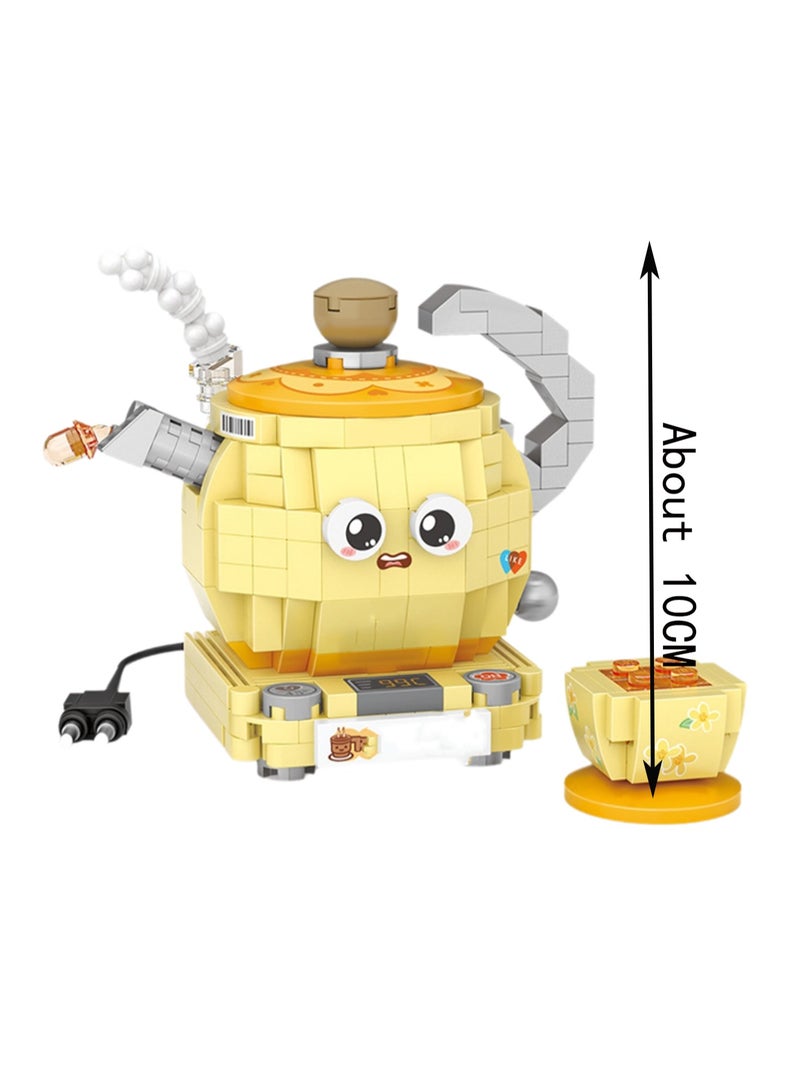 390pcs Electric Heating, Desktop Ornaments Building Blocks Toys, Children'S Educational Assembly Model Gifts - Image 2