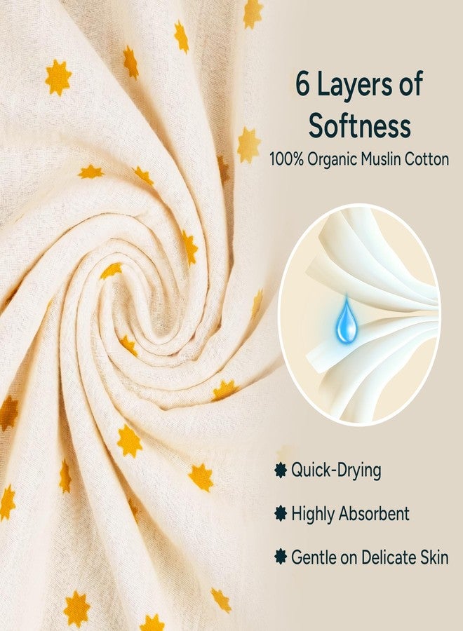 NINTARABABY Hooded Towel - 100% Organic Premium Muslin Cotton, 30" x 30" (76 cm x 76 cm), Ultra-Absorbent, Soft, Breathable, Hypoallergenic, Multipurpose, Gifts for Babies & Infants - Image 4