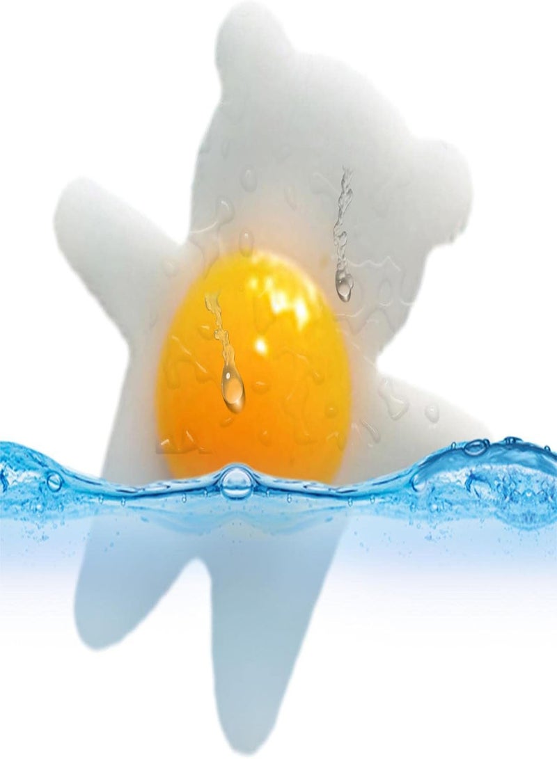GGOOT Squishy Eggs Toys,Realistic Stretchy Fried Egg Novelty Toy - Artificial Fake Food Novelty Prank Toy for Children & Adults Stress Relief - Image 1