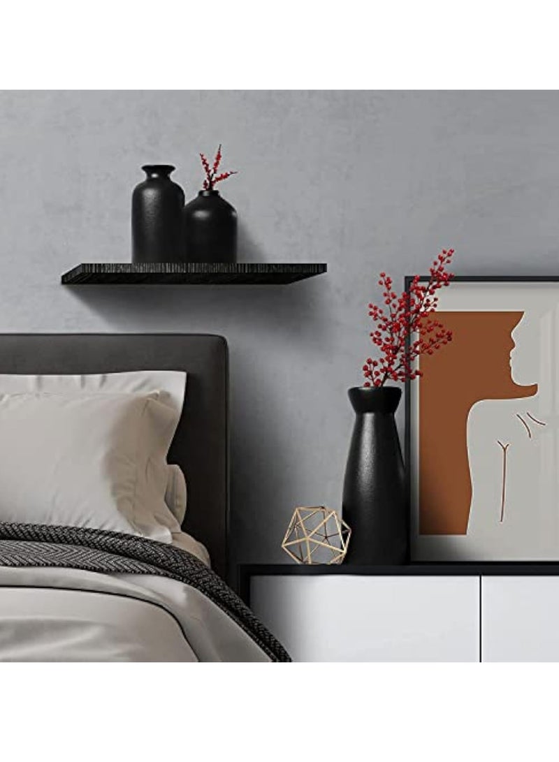 كابتن تيك Black Ceramic Vase Set - 3 Small Flower Vases for Decor, Modern Home Decor, Living Room, Table Shelf, Centerpieces Decoration - Image 4
