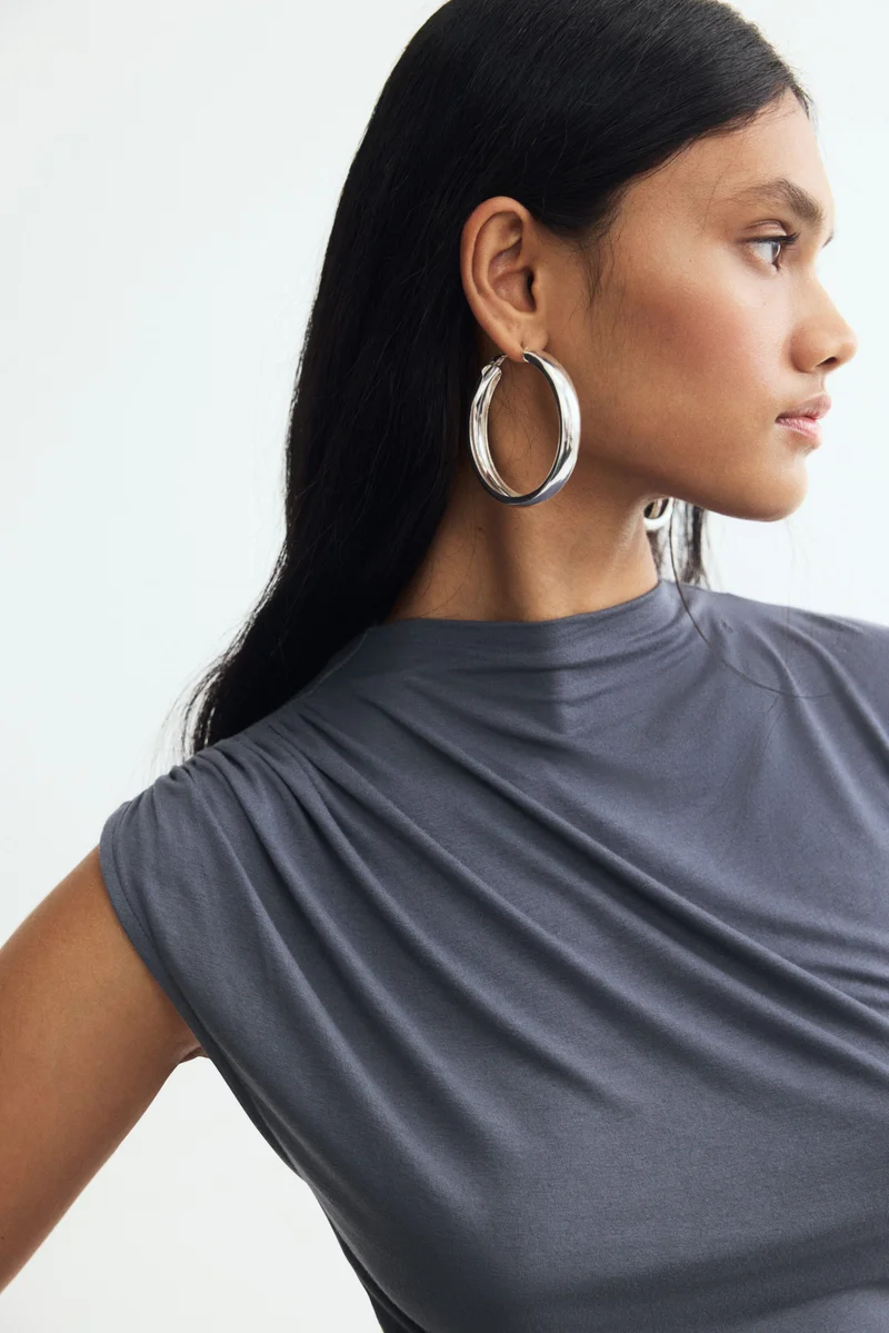 H&M  Draped tiered dress for Women | Best Price UAE