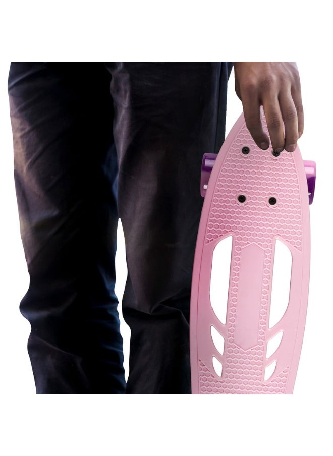 Qkids - Galaxy Skateboard for Kids With Non Slip Surface, Shock Absorbing Suface, ABEC-9 Upgraded Version, Light Weight, Small & Handy - Pink - Image 1