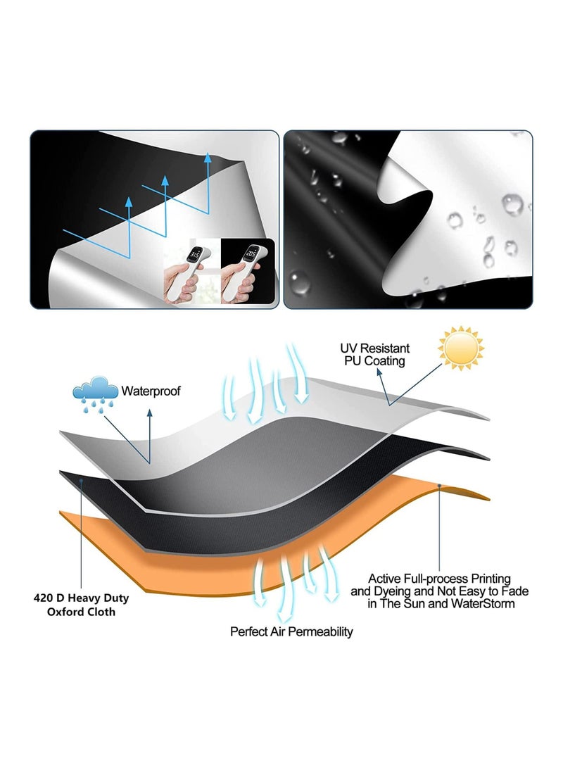 DOUGEI Portable 100% Blackout Curtains for Bedroom, Portable DIY Window Blinds, No Drill Window Shades & Blackout Blinds with Stickers & Tabs for Baby Nursery, Travel, Dorm Room - Image 5