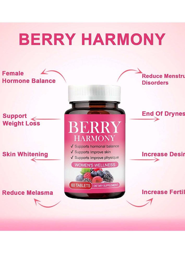 BERRY HARMONY -المرأة العافية التوازن الهرمونات الأنثوية 60 حبة