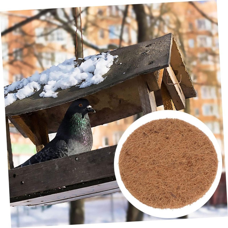 Levemolo 6pcs Natural Bird Nesting Pads Coconut Fiber Mat for Pigeon Egg Protection - Image 2