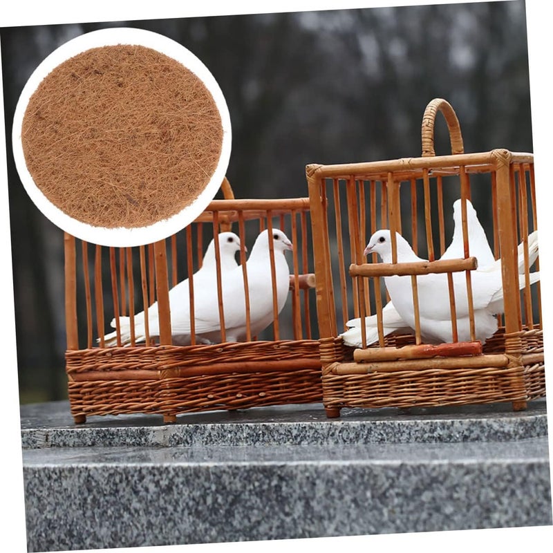 Levemolo 6pcs Natural Bird Nesting Pads Coconut Fiber Mat for Pigeon Egg Protection - Image 3