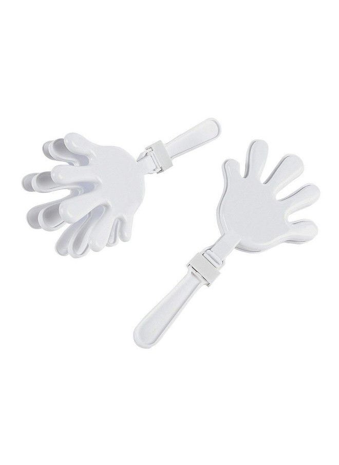 Fun Express White Plastic Hand Clappers 12 Pieces Great Noisemakers  - Image 1