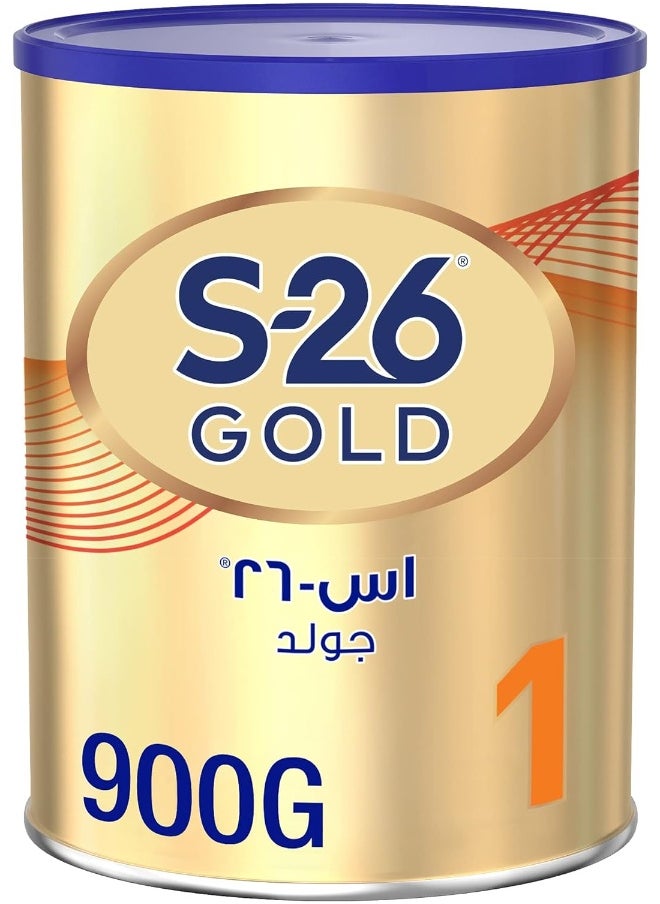 S.26 نستله إس 26 جولد ستيج 1 ستارتر حليب الأطفال ، من 0 إلى 6 أشهر ، 900 جرام  - Image 1