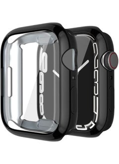Generic Ultra-Durable Case For Apple Watch Series 7 45mm Screen Protector Bumper, Soft TPU HD Ultra-Thin Overall Blacl  - Image 1