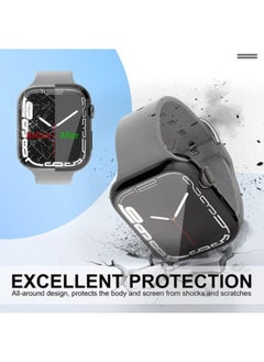 Generic Ultra-Durable Case For Apple Watch Series 7 45mm Screen Protector Bumper, Soft TPU HD Ultra-Thin Overall Blacl  - Image 2