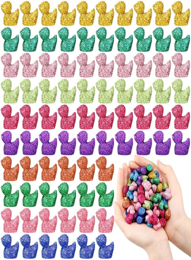 Yaocom Vivid Glitter Mini Duck Statue Golden Duck Figurines Micro Garden Landscape Dollhouse Cake Decoration Potted Plants DIY Craft Charms for Party Christmas Thanksgiving Gift - Image 1