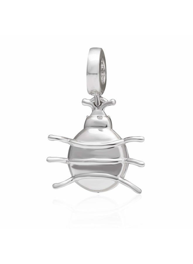 ABUN Red Ladybug Charms 925 Sterling Silver Insect Animal Dangel Charms Fits 3mm Snake Chain Bracelet - Image 3