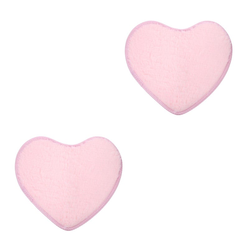 2pcs Sweet Heart Shape Floor Mat Non- Area Rugs Carpet for Bedroom Dinning Room 30 x 40cm ( ) - Image 1
