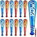 Seematn 12 Pcs Mardi Gras Throws Bulk Pow Inflatable Baseball Bats 17 Inch Inflatable Blow up Bats for Kids Carnival Game Prizes Bulk Carnival Hero Sports Prizes Favors Dark BlueRed - Image 2