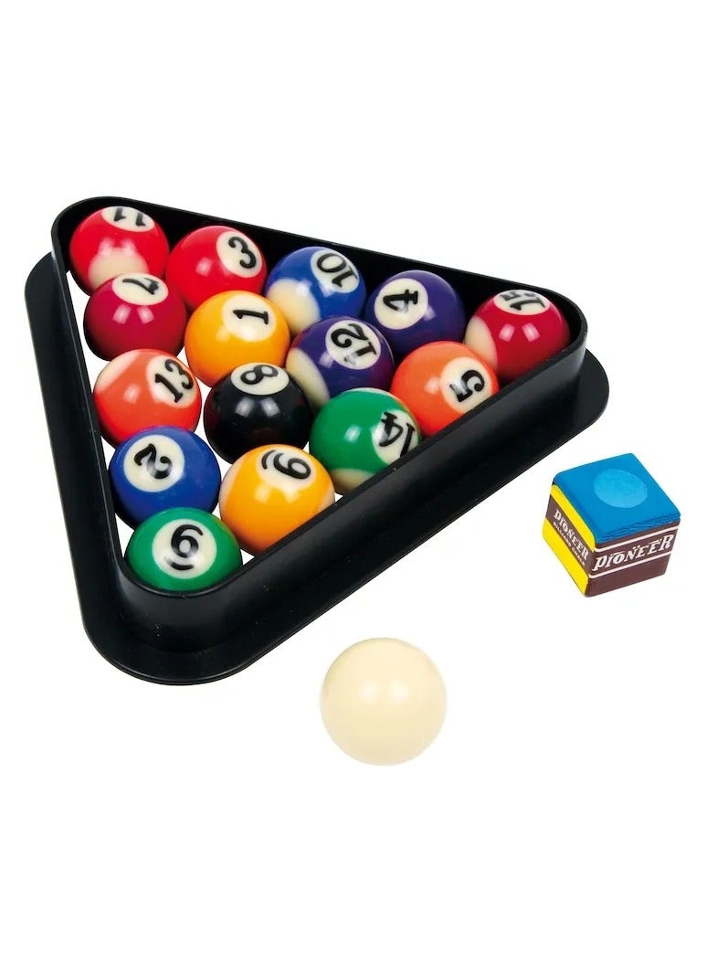 Generic Mini Pool Table Wooden Tabletop Billiard Game Set With Chew Sticks Balls And Accessories For Home Office And Kids Entertainment  - Image 3