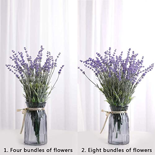 Flojery Artificial Lavender Flowers with Silk Flocked Fake Lavender Plant for Wedding Home Table Centerpiece Decor-Pack of 4 - Image 4