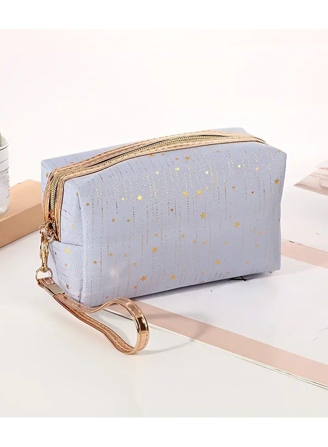 Rozino Portable Cosmetic Pouch for Women - Travel-Friendly Toiletry Organizer Bag - Image 1