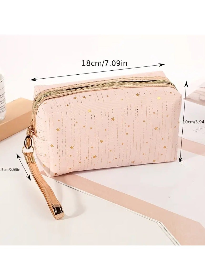 Rozino Portable Cosmetic Pouch for Women - Travel-Friendly Toiletry Organizer Bag - Image 2