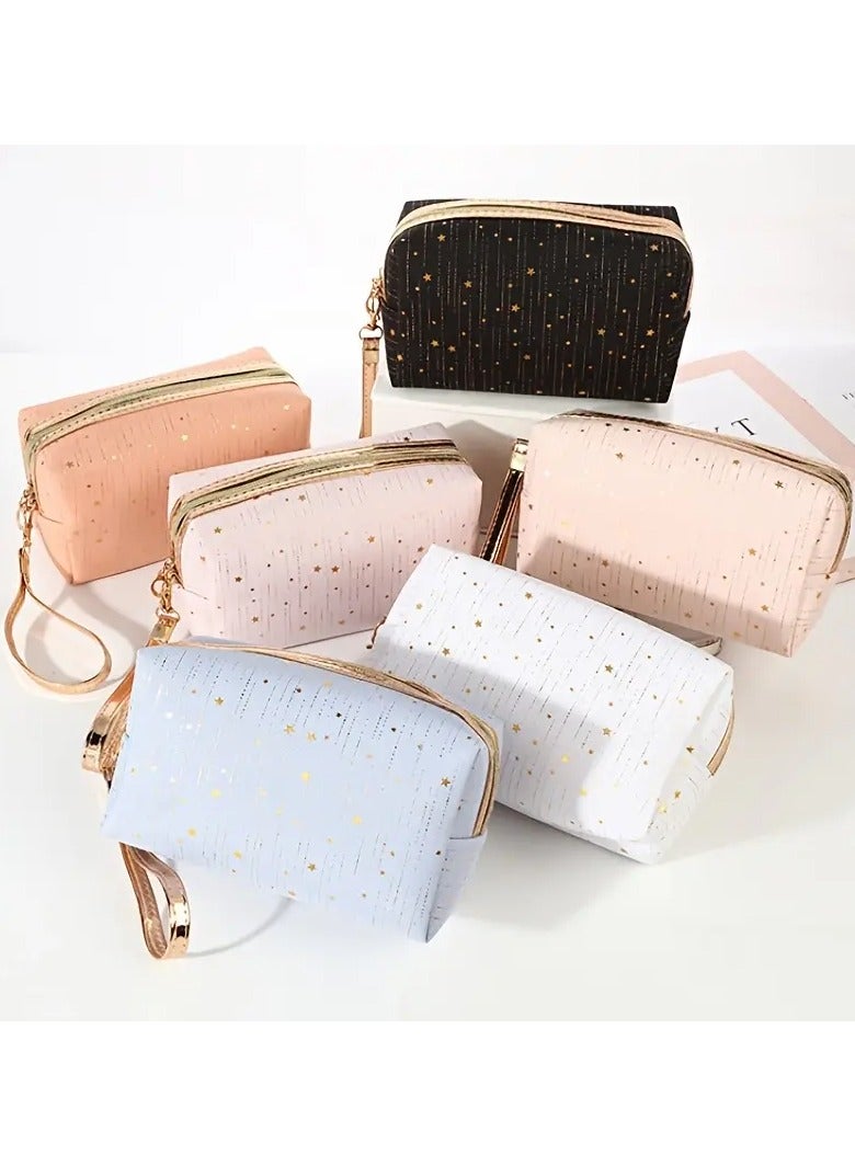 Rozino Portable Cosmetic Pouch for Women - Travel-Friendly Toiletry Organizer Bag - Image 4