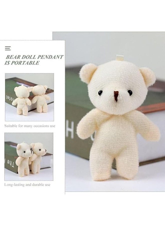 Bukela Teddies Bears Pendant, Mini Plush Bear Toy Small Plush Doll Bears Stuffed Animal Toys for Keychain Craft DIY Accessory Birthday Gifts Party Favors Supplies (12Pcs) - Image 5