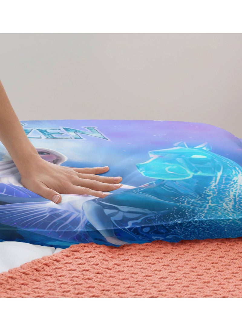 Frozen pattern bedding three-piece set of soft microfiber polyester sheets including duvet cover and two pillowcases (cover size 150cmX200cm) - Image 5