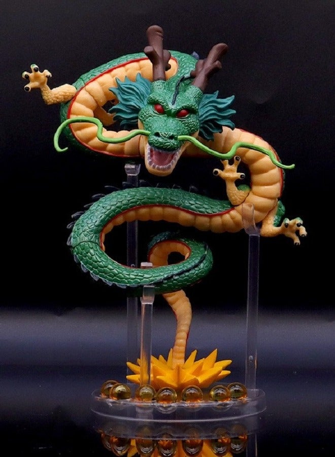 Dragon Ball Super Saiyan Summoning the Shenlong with Base Mini Azure Dragon Desktop Decoration Model Figure Ornament - Image 2