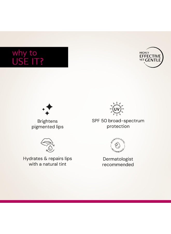 Deconstruct Brightening Tinted Lip Balm with SPF 50 for Dark Lips, 4.2g - Image 4