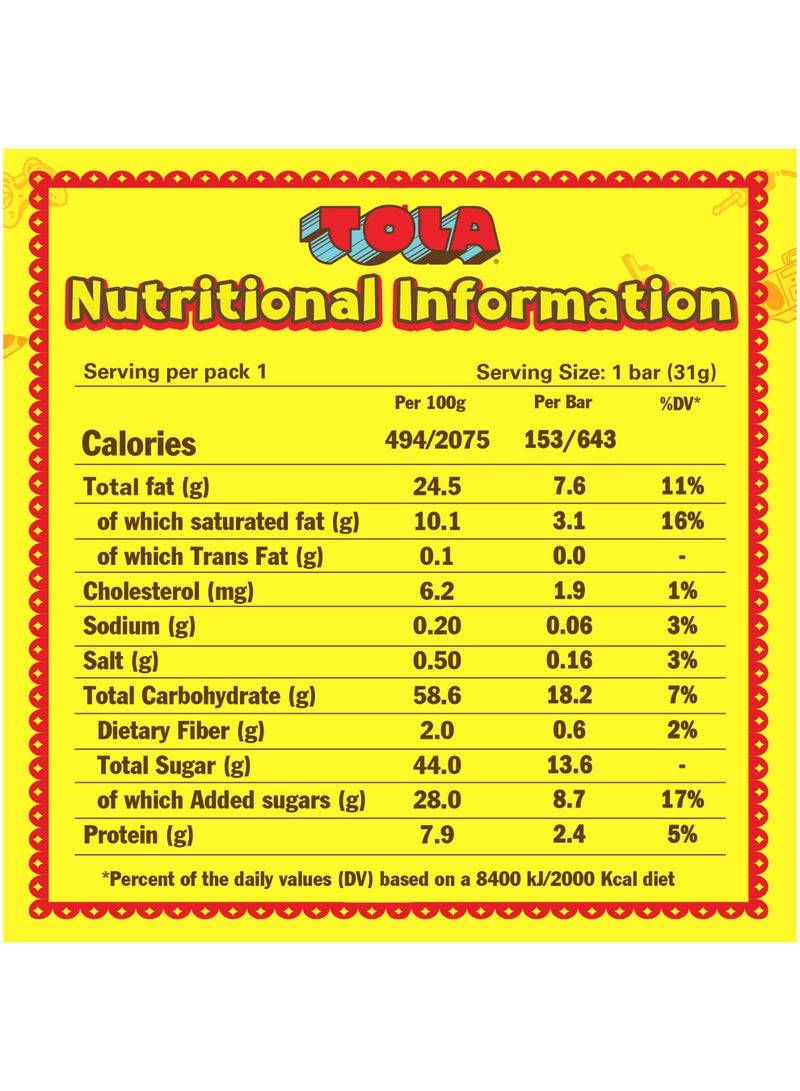 Tola Nutty Chocolate Bar 31g - Image 4