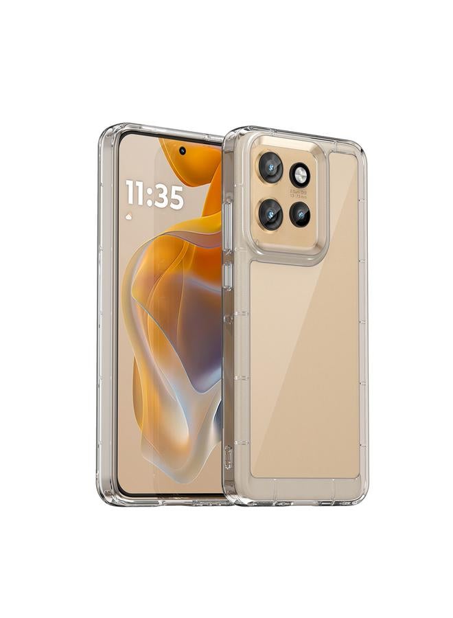 S-TOP Case For Motorola Moto S50 Colorful Series Acrylic Hybrid TPU Phone Case - Image 1