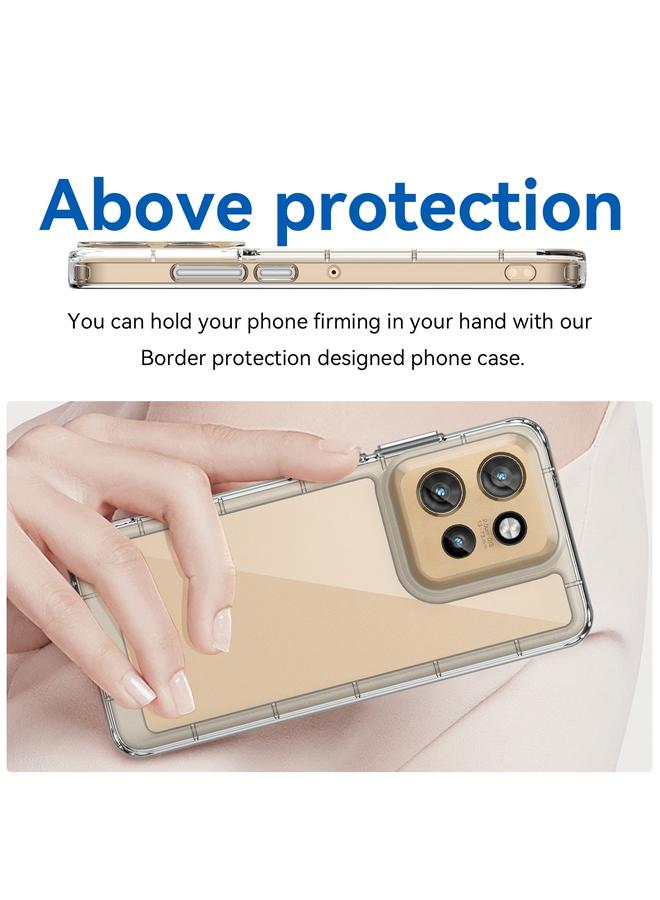S-TOP Case For Motorola Moto S50 Colorful Series Acrylic Hybrid TPU Phone Case - Image 4