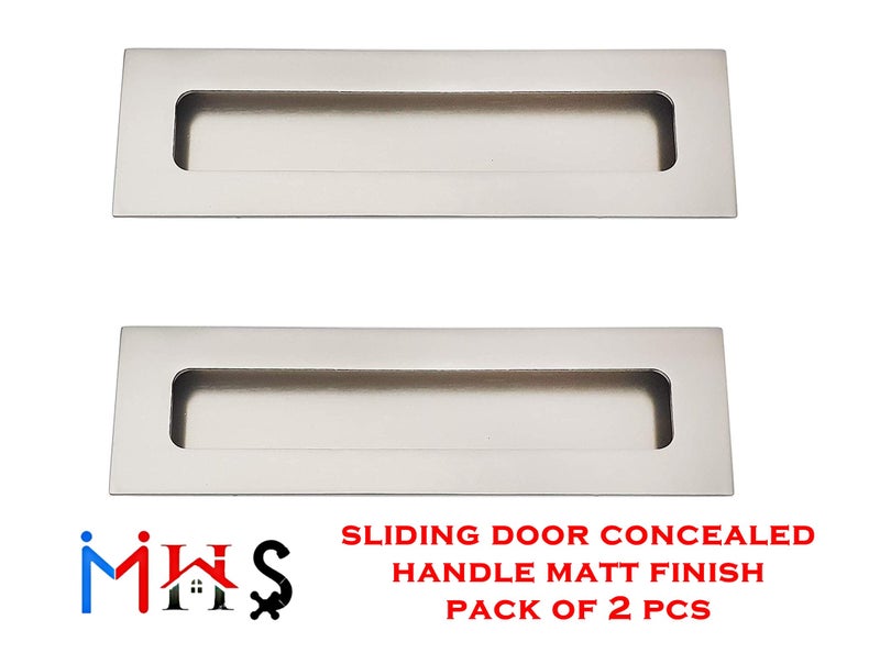 MHS Aluminium Concealed Handle for Sliding Door Pack of 2 Pcs (160MM, MATT VMC Model) - Image 2