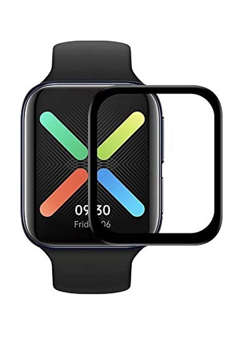Flexible Screen Protector with Black Frame Compatible With AMAZFIT GTS 4 - Image 1