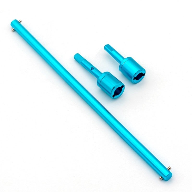 Drive Shaft Joint Set: Blue Aluminum Alloy CNC Precise - Exquisite Workmanship Easy Installation for 1/10 Remote Control Car Enthusiasts TT-01 TT-02 - Image 1