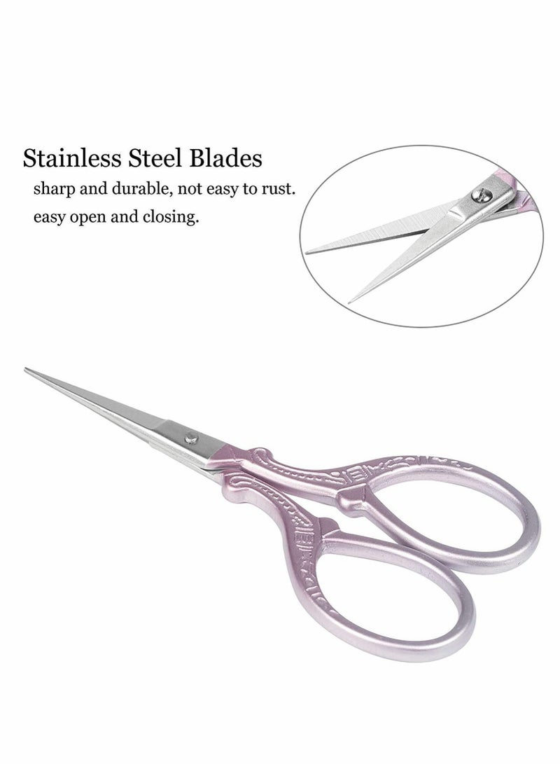Sewing Embroidery Scissors, Little 3.6 Inch Stainless Steel Sharp, DIY Tools Shears for Embroidery Needlework Office Craft Houshold Needlepoint - Image 3