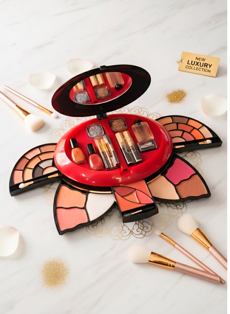 SHAMS – The complete beauty vault designed for every skill level, every skin tone, and every occasion. This all-in-one makeup kit delivers bold pigments, blendable formulas, and everything you need to create stunning looks from day to night. Perfect for beginners and pros alike. - Image 1