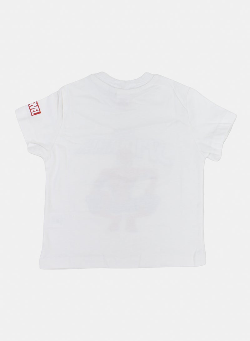MTG Boys Cotton Short-Sleeved T-Shirt – Nantucket Breeze with Spider-Man Patch Print - Image 2