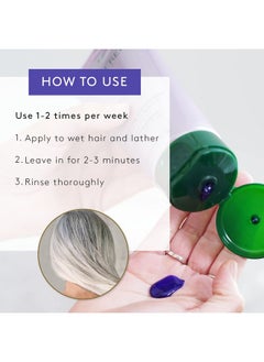 Rene Furterer Okara Silver Toning Shampoo Purple Shampoo For Blonde White Grey Silver Pastel Hair Pump 20.2 Oz.  - Image 5