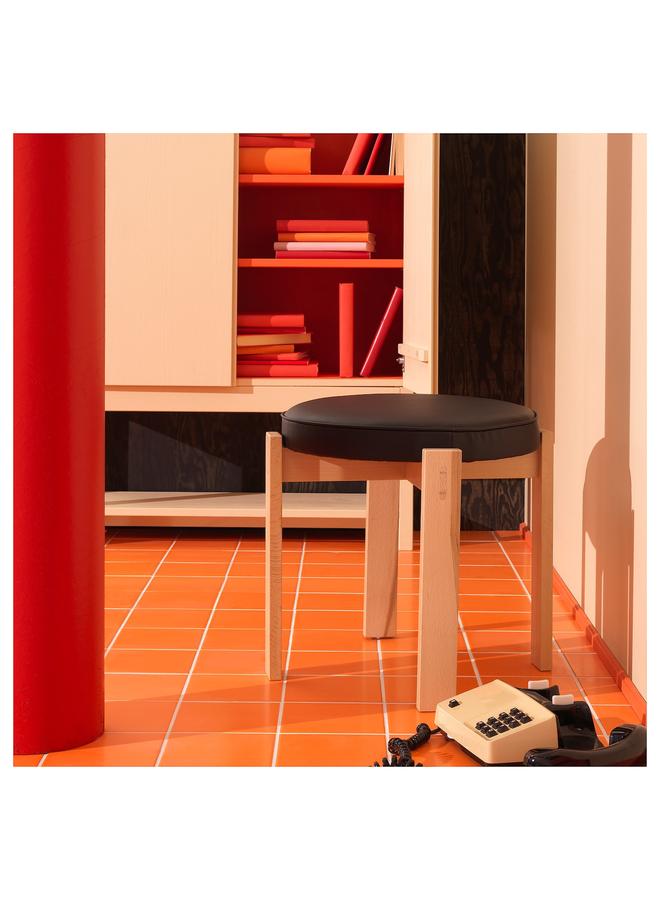 Zaboon Stool, beech/Jonsbyn black - Image 2