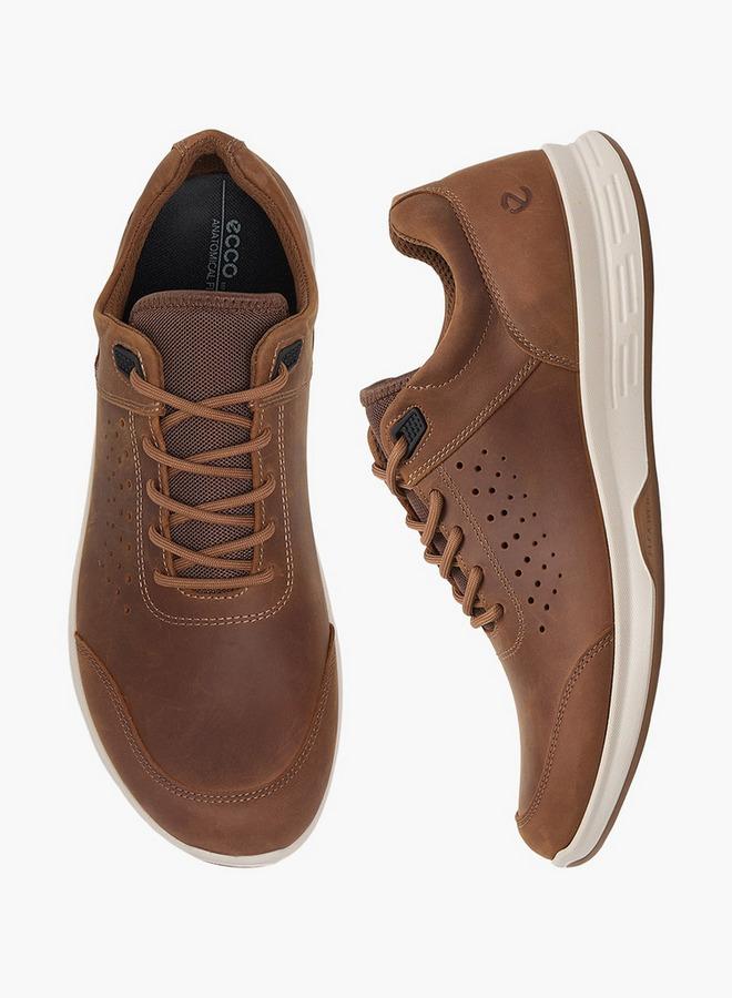 ECCO Men Leather Lace-Up Ankle Sneakers - Image 1