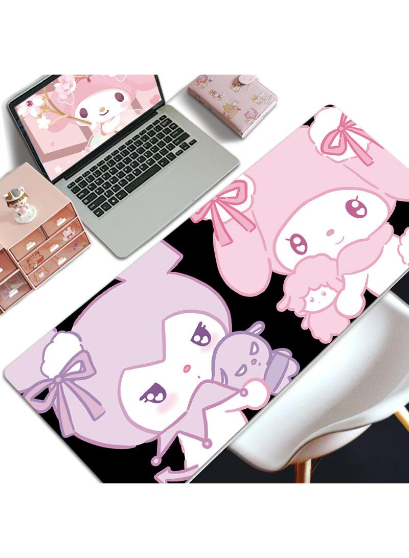 Loquat My Melody Girls Gift Gaming Mouse Pad Extended Large Mat Desk Pad Stitched Edges Mousepad Long Mouse Pad And Non-Slip Rubber Base Mice Pad 800X300X4mm - Image 1