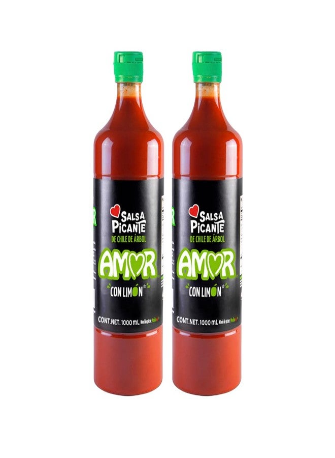 Amor Hot Sauce with Lemon 33 Oz ( Pack of 2 ) - Image 1