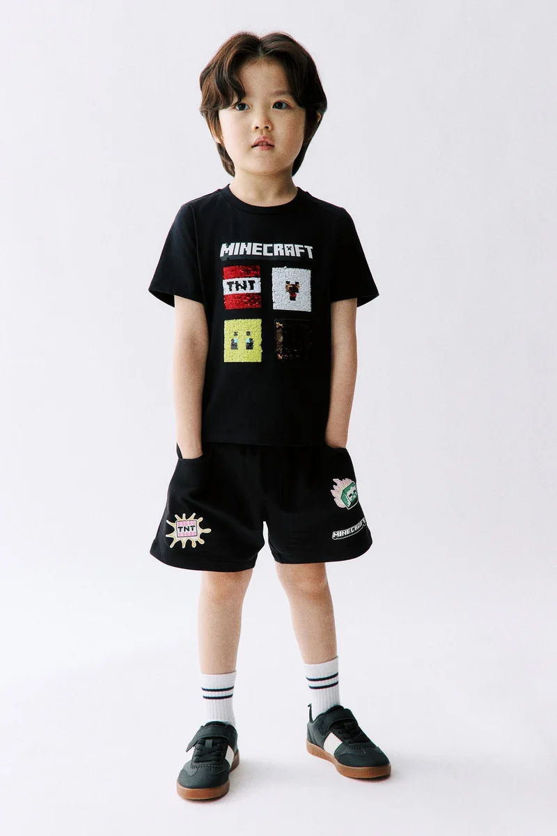 H&M Printed sweatshorts
