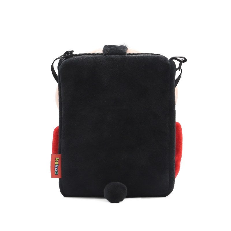 Plush Kids Crossbody Bag, Ladybug Animal Design, Soft Lightweight Shoulder Bag for Daily Outings - Image 4