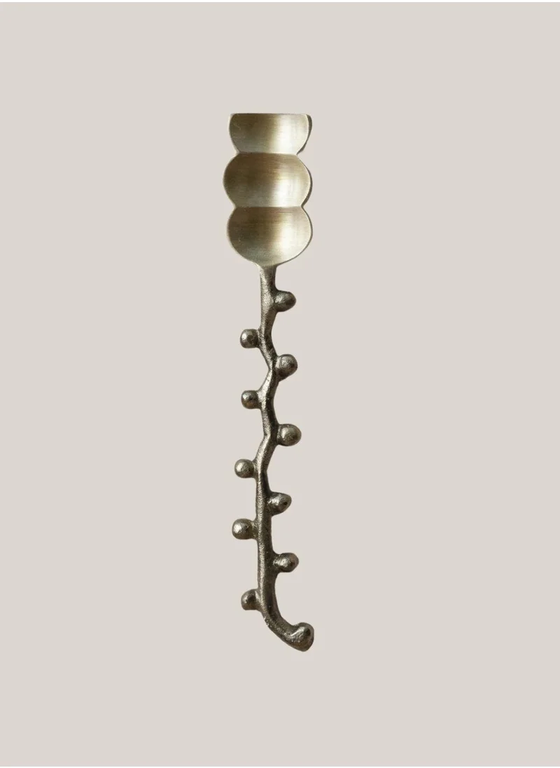 The Saffron Souk Hobnail Brass Spoon