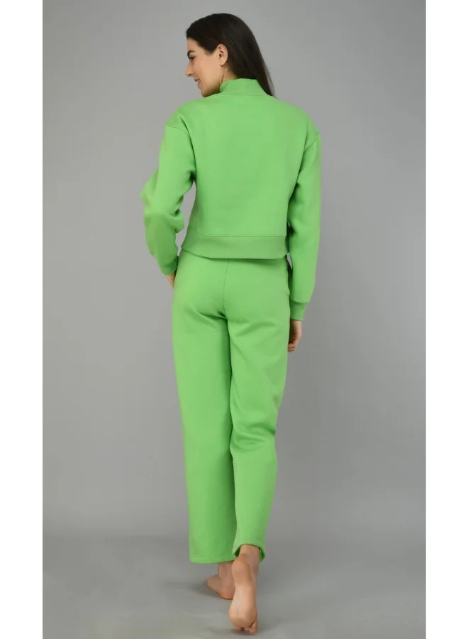 NeceSera Glam Green Fleece Lounge Pant