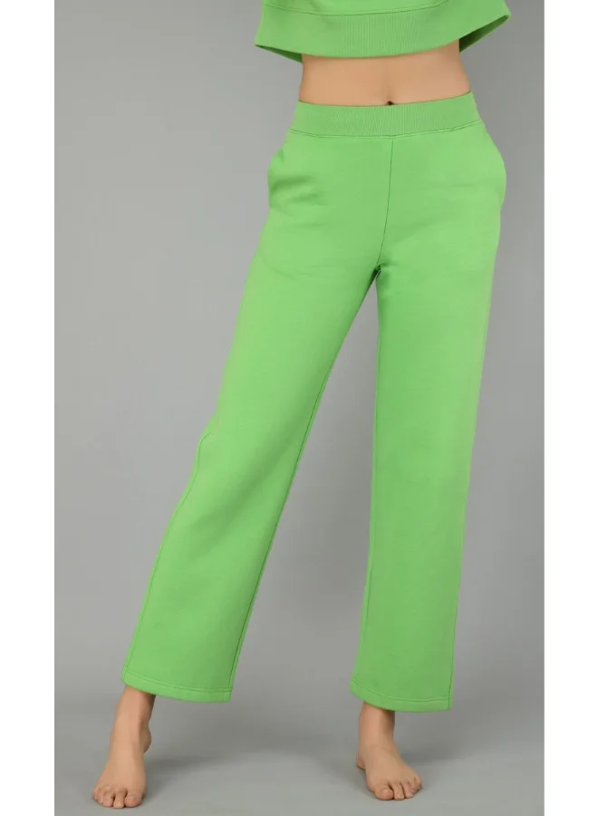 NeceSera Glam Green Fleece Lounge Pant